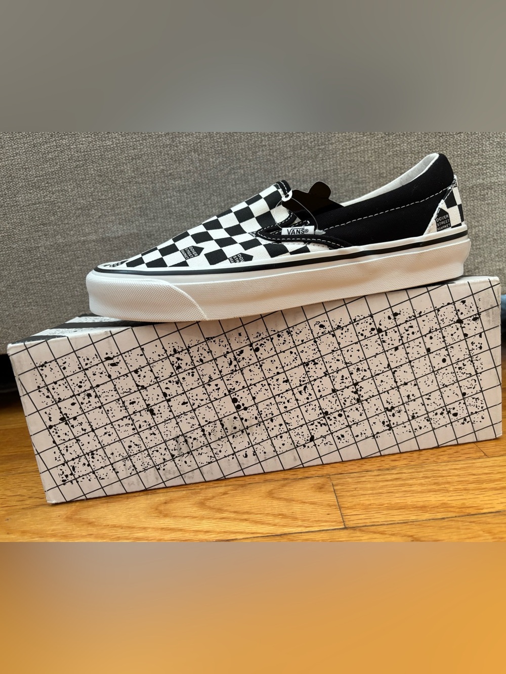 Vans Dover Street Market x OG Classic Slip On. Black and White Checker. New - Picture 4 of 4
